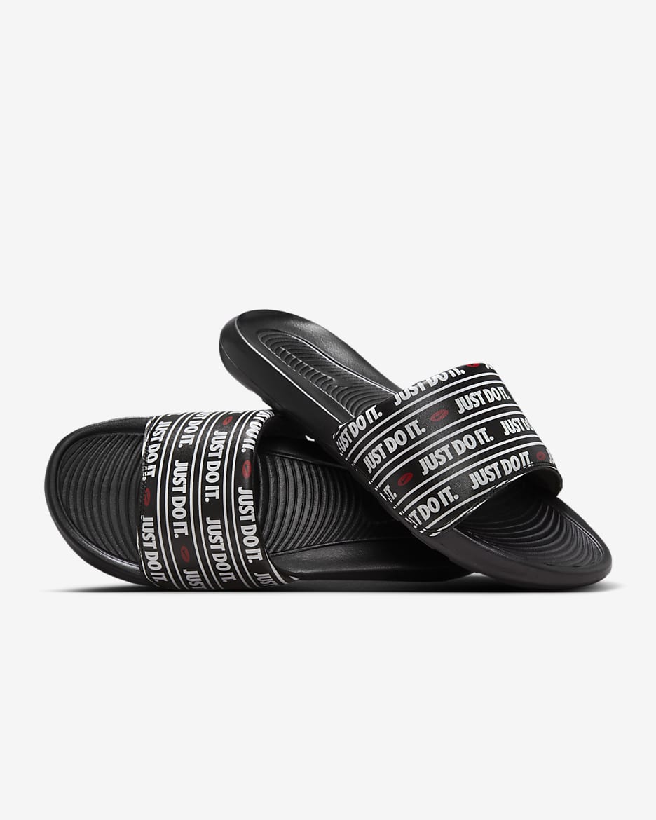 Nike just do it black slides hotsell